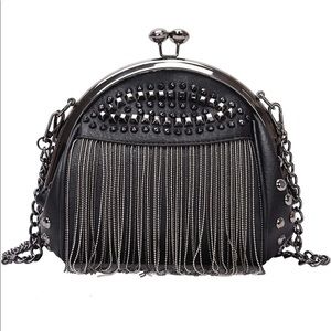 Punk style crossbody purse